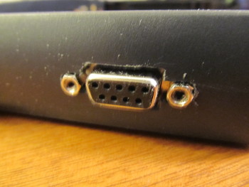 Photograph of the final, flush fit of the connector in the cutout.